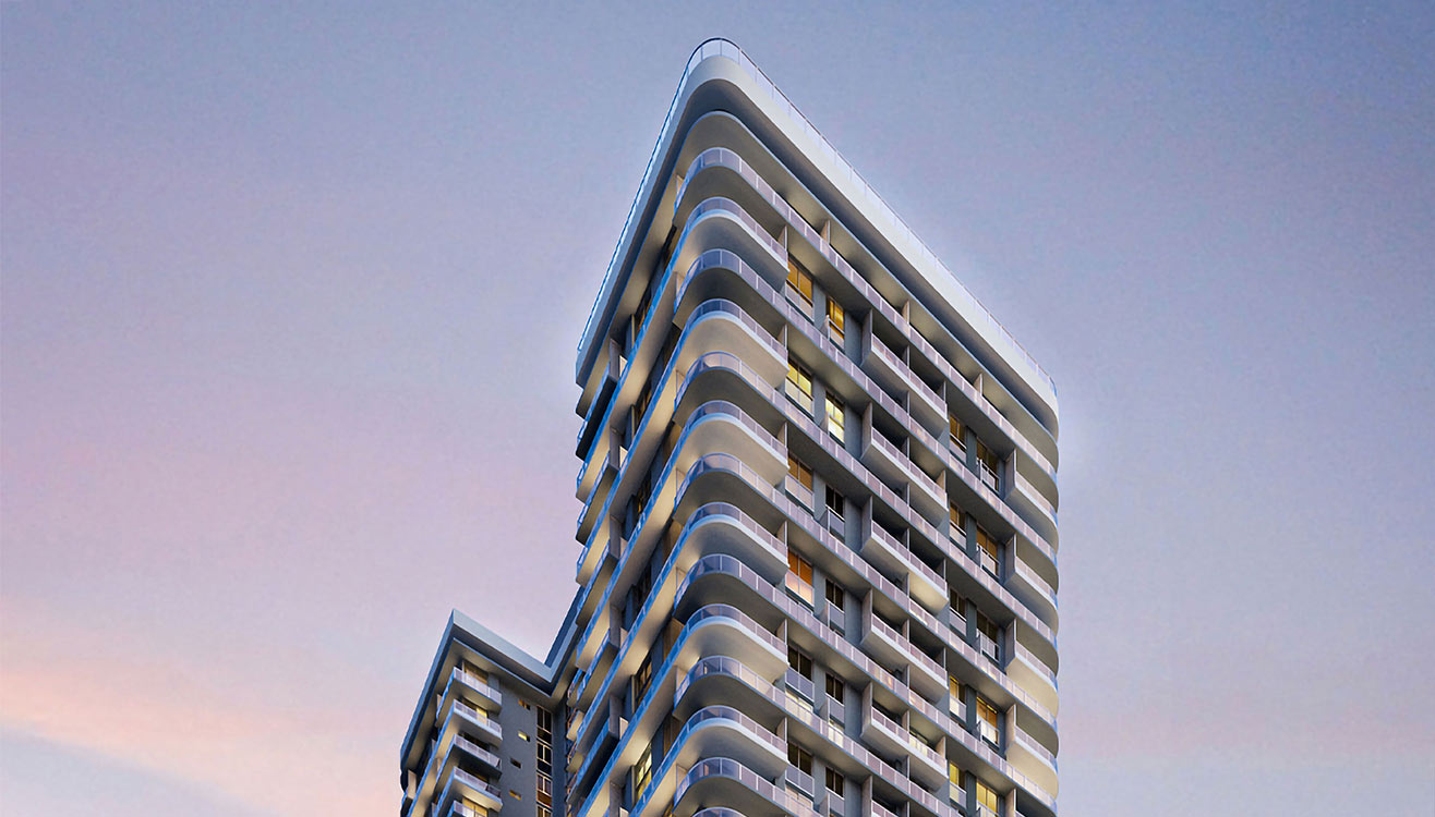 600 Miami Worldcenter lobby with modern finishes