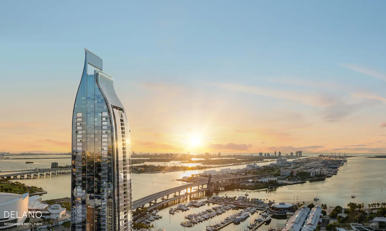 DELANO Residences Miami exterior rendering