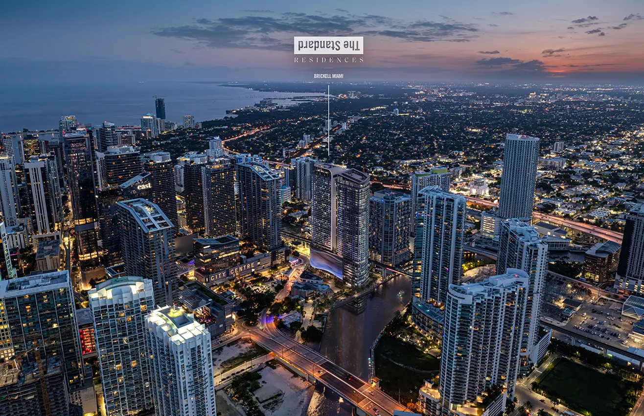The Standard Residences Brickell exterior rendering