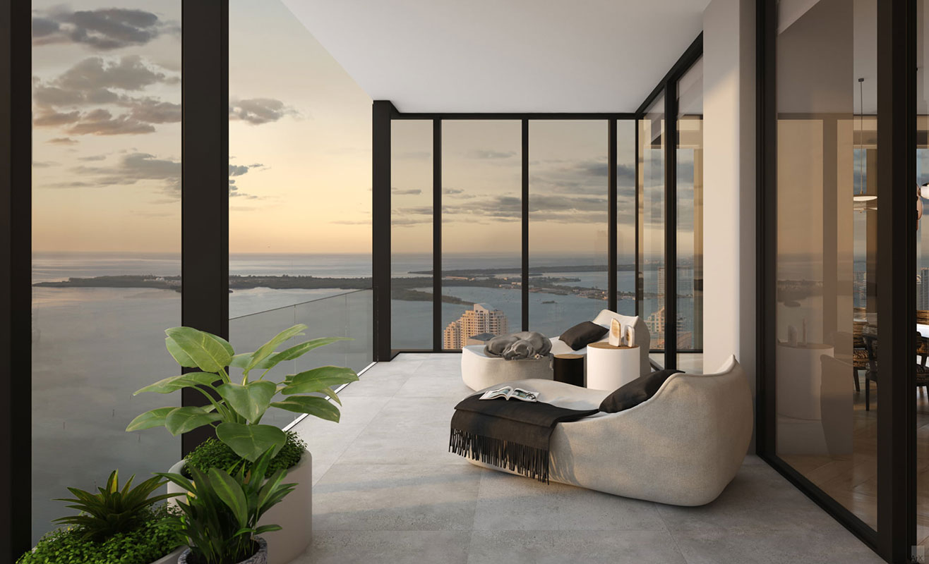 Waldorf Astoria Miami residence interior kitchen